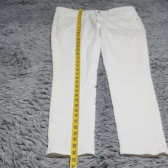 Levis 711 Skinny Jeans Womens 30x30 White Stretch Denim Mid Rise Slim Fit Pants - Picture 8 of 16